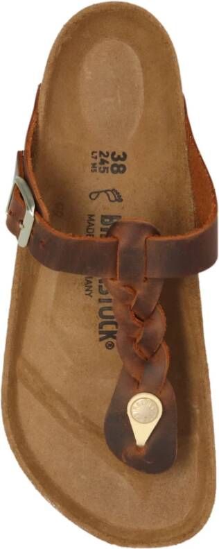 Birkenstock Bruine Gizeh-slides Bruin Dames