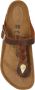 Birkenstock "Gizeh Olie Gewaxt Leren Sandalen voor Dames" Bruin Dames - Thumbnail 58