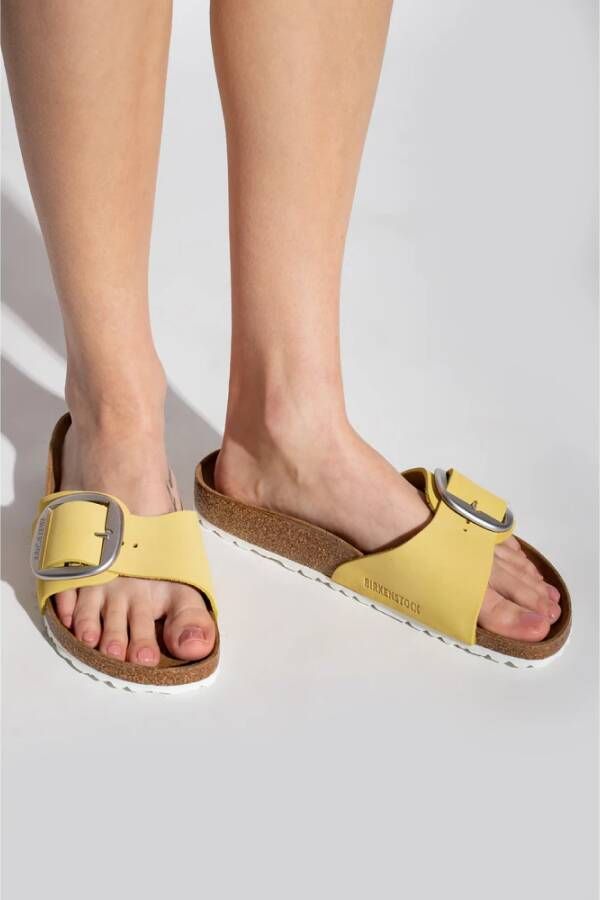 Birkenstock Madrid Big Buckle Slippers Geel Dames