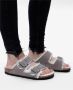 Birkenstock Arizona Shearling Slippers Stone Coin Narrow fit | Grijs | Suède - Thumbnail 60