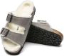 Birkenstock Arizona Shearling Slippers Stone Coin Narrow fit | Grijs | Suède - Thumbnail 98