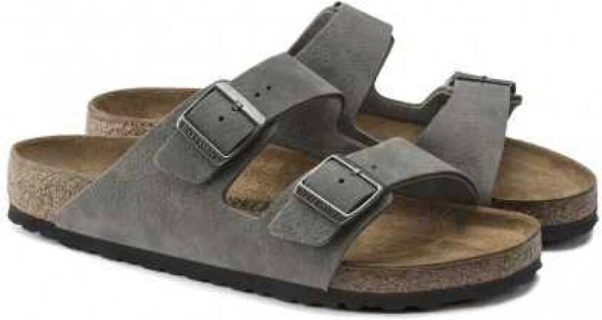 Birkenstock Teenslippers & Sliders Grijs Heren