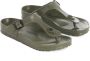 Birkenstock Khaki Open Teen Slides Groen Dames - Thumbnail 3