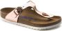 Birkenstock Metallic Roze Slippers voor Vrouwen Bruin Dames - Thumbnail 11