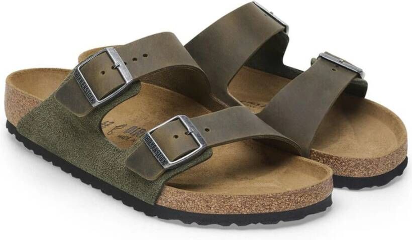 Birkenstock Arizona Sandalen Green Heren