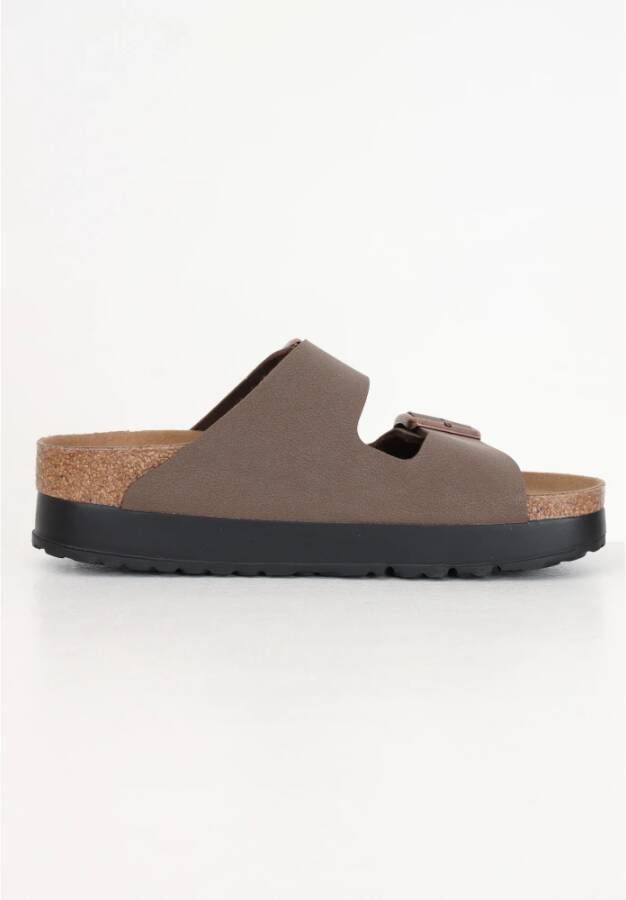 Birkenstock Vegan Platform Sandalen Brown Dames