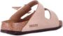 Birkenstock Verstelbare Logo Sandalen Rubberen Zool Beige Dames - Thumbnail 8