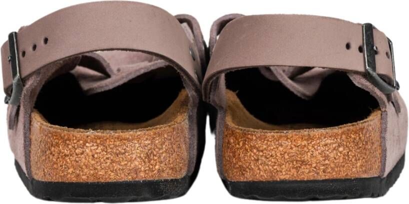 Birkenstock Verbleekte Paarse Suède Sandalen Purple Dames