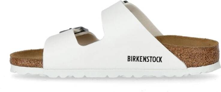 Birkenstock Witte Birko-Flor Sandaal met Kurken Binnenzool White Dames
