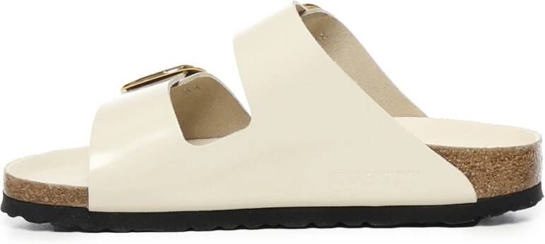 Birkenstock Witte leren sandalen met EVA-zool