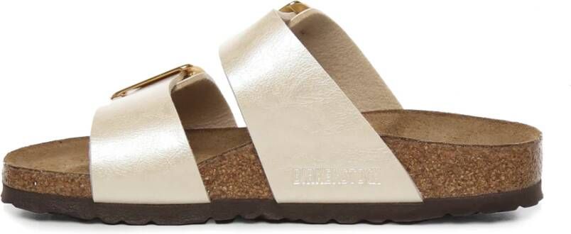Birkenstock Witte Sandalen met Kurken Voetbed