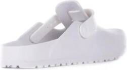 Birkenstock Witte Sandalen met Zijlogo Gesp White Dames