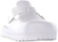 Birkenstock Witte Sandalen met Zijlogo Gesp White Dames