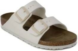 Birkenstock Witte TwoStrap Sandalen Model 133181 Beige Dames