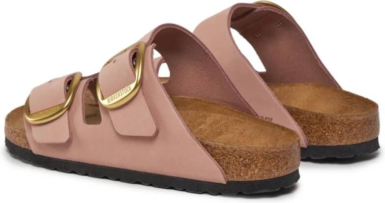 Birkenstock Zachte Roze Gesp Sandalen Pink Dames