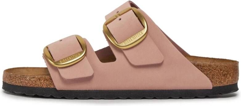 Birkenstock Zachte Roze Gesp Sandalen Pink Dames