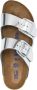 Birkenstock Arizona Slippers Metallic Silver Narrow fit | Zilver | Leer - Thumbnail 13