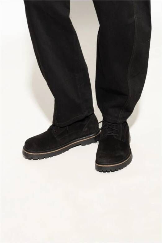 Birkenstock Highwood Lace Mid-Black Boots Black Heren