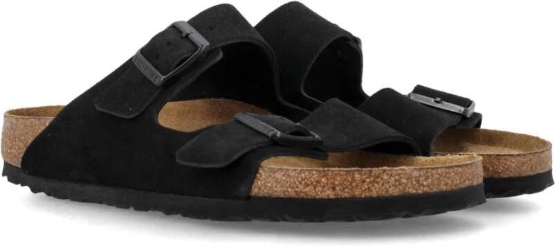 Birkenstock Zwarte Instappers met Gesloten Neus Black Heren