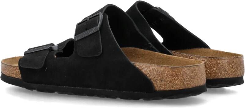 Birkenstock Zwarte Instappers met Gesloten Neus Black Heren