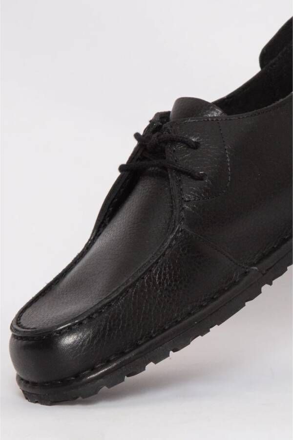 Birkenstock Zwarte Kant Leren Mocassin Schoenen