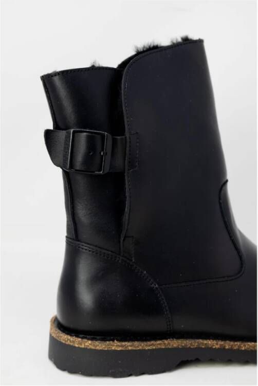 Birkenstock Zwarte Leren Dames Winterlaarzen