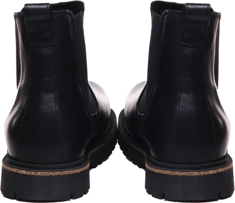 Birkenstock Ankle Boots uit zwart leder Black Heren