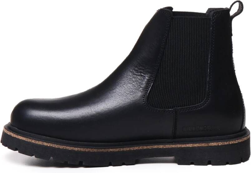 Birkenstock Ankle Boots uit zwart leder Black Heren