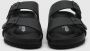 Birkenstock Arizona Lederen Zwarte Slides Black Heren - Thumbnail 2