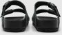 Birkenstock Arizona Lederen Zwarte Slides Black Heren - Thumbnail 3