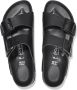 Birkenstock Zwarte leren platform sandalen - Thumbnail 2
