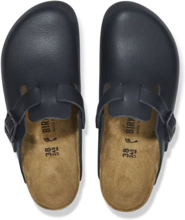 Birkenstock Zwarte leren professionele klompen