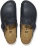Birkenstock Zwarte leren professionele klompen - Thumbnail 2