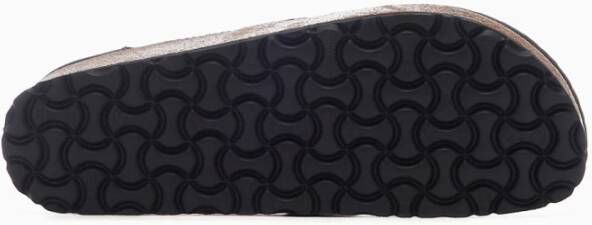 Birkenstock Platte Lederen Schoenen Black Dames
