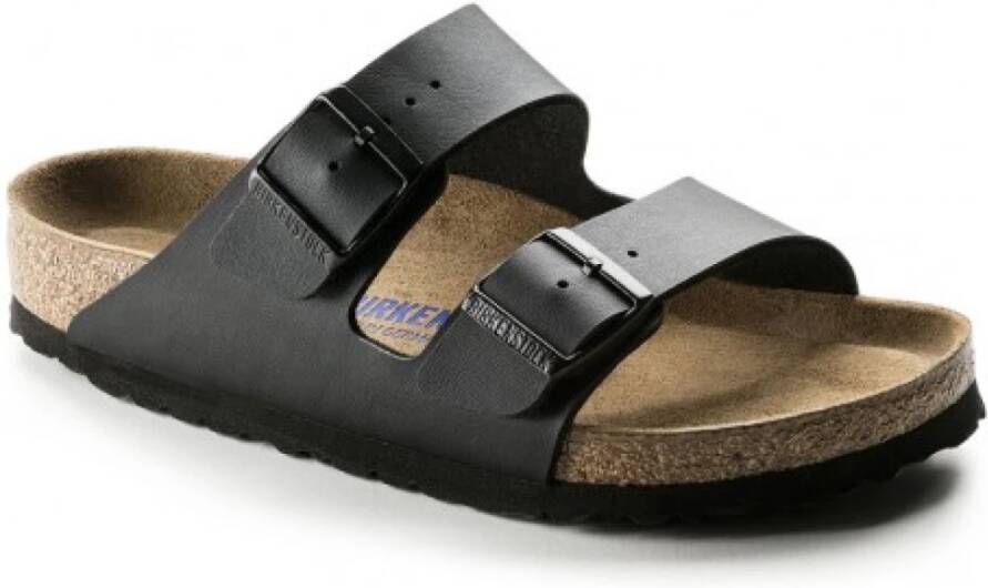 Birkenstock Zwarte Sandalen met Anatomisch Voetbed Black Heren