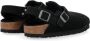 Birkenstock Tokio Schapenvacht Suède Clogs Black Dames - Thumbnail 3