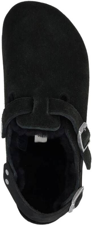 Birkenstock Tokio Schapenvacht Suède Clogs Black Dames