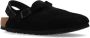Birkenstock Zwarte Suède Sandalen met Zilveren Beslag Black - Thumbnail 4