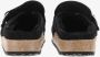 Birkenstock Zwarte Suède Schapenvacht Mules Black Dames - Thumbnail 9
