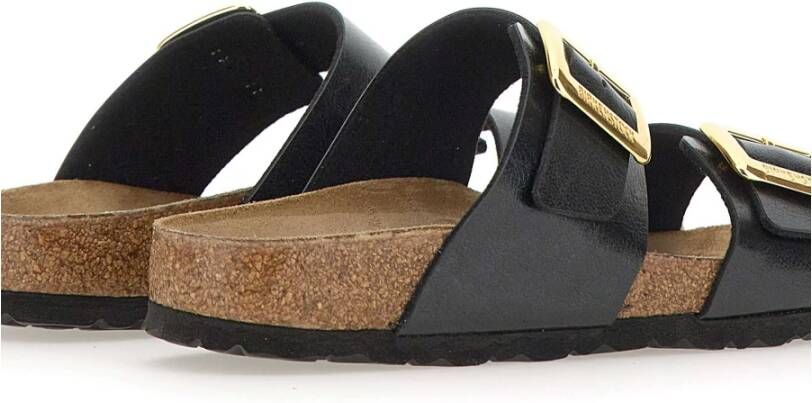 Birkenstock Zwarte Sydney Cushion Buckle Sandalen