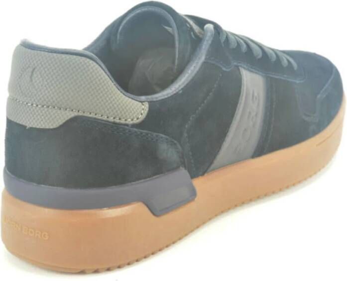 Björn Borg Blauw Suède Sneaker Blue Heren