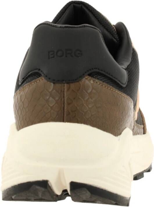 Björn Borg Chunky Runner Sneaker met Gemengde Materialen Bruin Dames