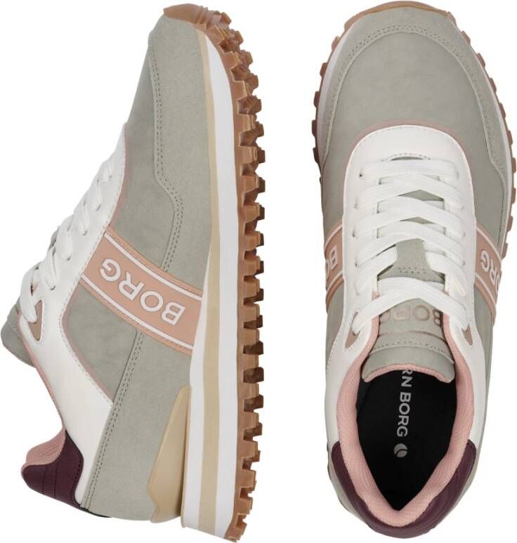 Björn Borg Chunky Runner Sneaker met Logo Detail Grijs Dames