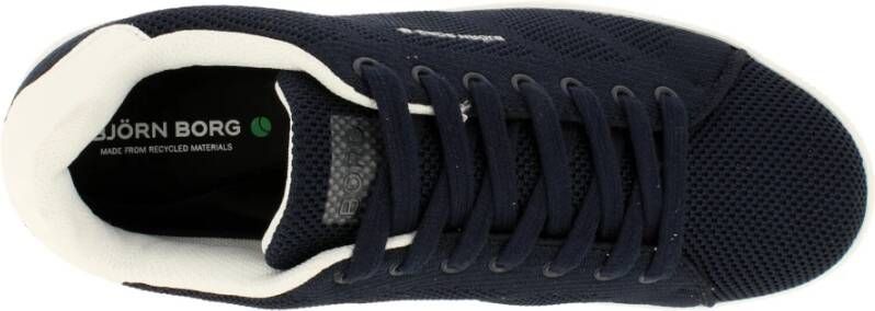 Björn Borg Heren Lage Gebreide Sneakers Blauw Heren