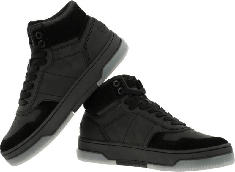 Björn Borg Hoge Sneaker T2300 BO MID SUE W Zwart Dames