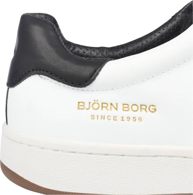 Björn Borg Klassieke Twist Sneaker met Metallic Logo Details Wit Heren