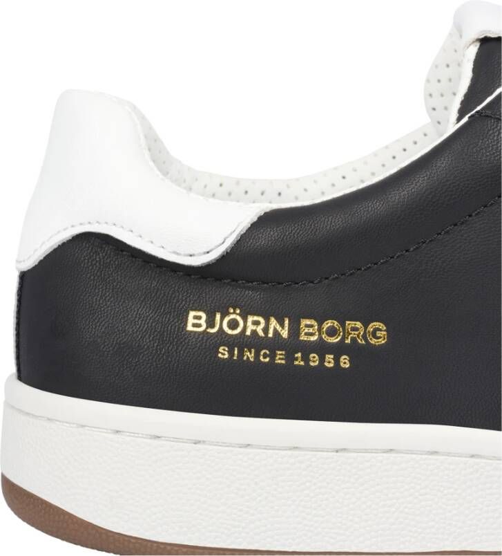 Björn Borg Klassieke Twist Sneaker met Metallic Logo Details Zwart Heren