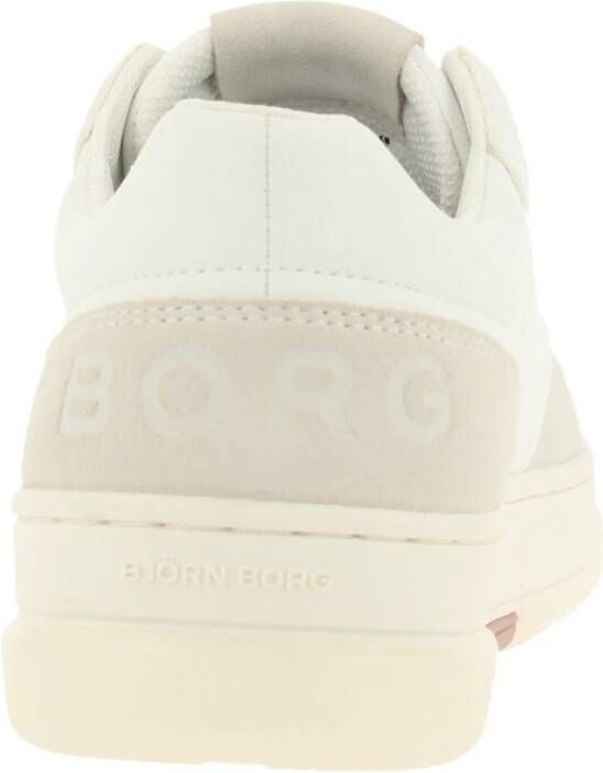 Björn Borg T2300 MET Tennis Geïnspireerde Sneaker Wit Dames