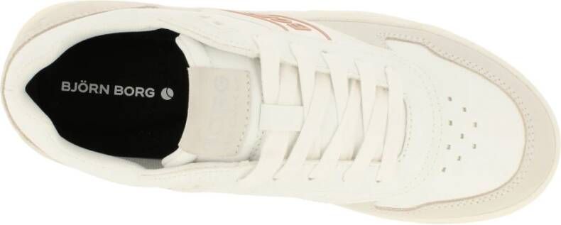 Björn Borg T2300 MET Tennis Geïnspireerde Sneaker Wit Dames