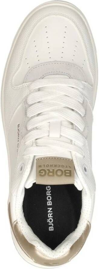 Björn Borg Wit Zand Leren Sneaker